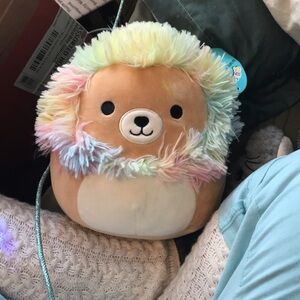 8” NWT Squishmallow Leonard the Rainbow Lion!